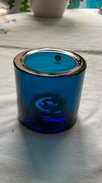 Iittala kivi waxinelichthouder donker turquoise, Ophalen of Verzenden, Zo goed als nieuw, Overige materialen, Minder dan 25 cm