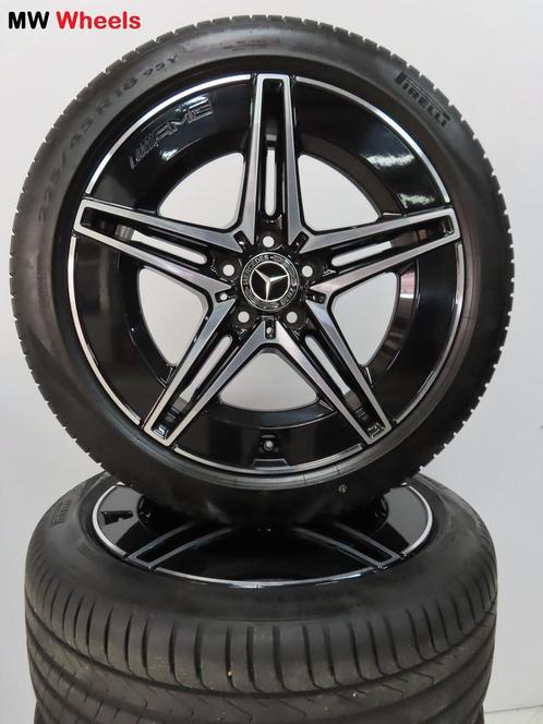 Mercedes C klasse W206 AMG 18 inch velgen met zomerbanden, Auto-onderdelen, Banden en Velgen, Banden en Velgen, Zomerbanden, 18 inch