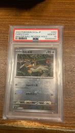 PSA 10 Masterball Farfetch’d Scarlet and Violet JP, Ophalen of Verzenden, Nieuw, Losse kaart