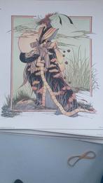 3 Japanse prenten uit de jaren '80, Antiek en Kunst, Kunst | Etsen en Gravures, Ophalen of Verzenden