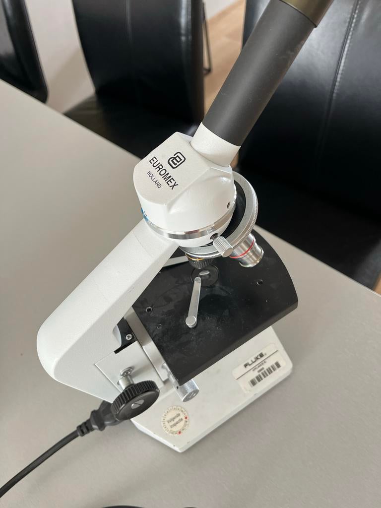 Euromex Microscoop - Inzet in mooie staat, Ophalen of Verzenden, Zo goed als nieuw, 400x tot 1000x, Biologische microscoop