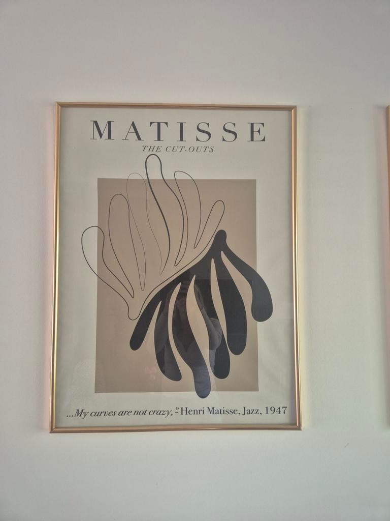 Posters (set van 2) 60x80 goud/ Matisse, Antiek en Kunst, Ophalen