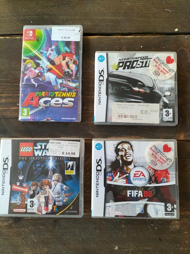 Nintendo DS spellen, Ophalen, Gebruikt