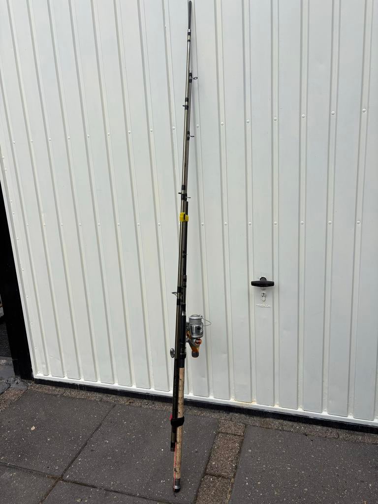 Vishengel met molen, Watersport en Boten, Hengelsport | Algemeen, Ophalen, Gebruikt, Complete hengel