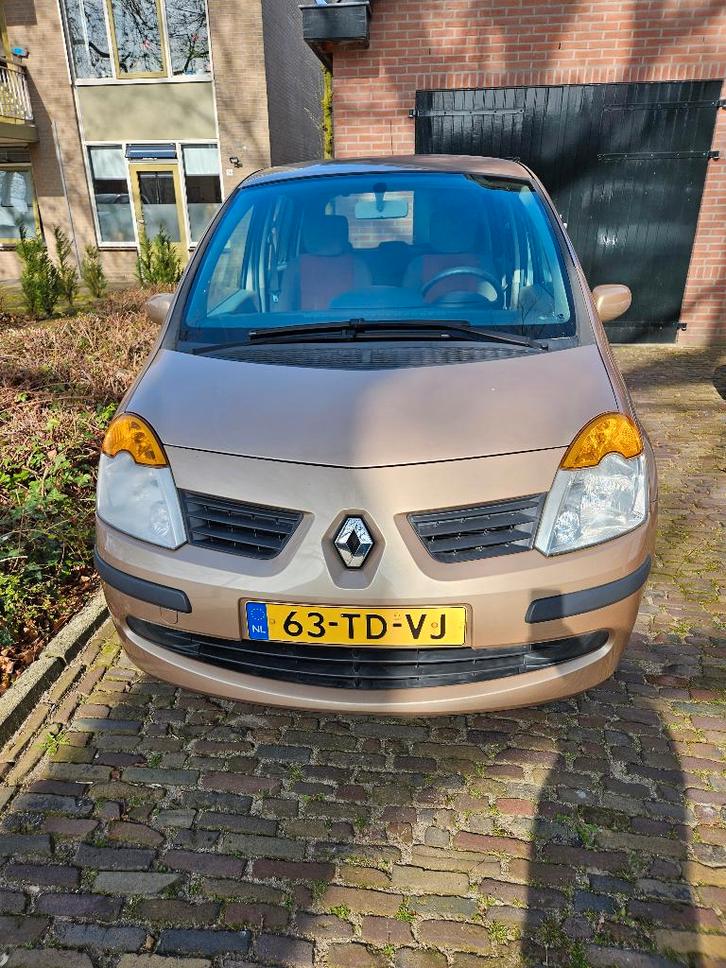 Renault Modus 1.6 16V E4 AUT 2006 Beige 77.500 KM, Auto's, Renault, Particulier, Modus, ABS, Airbags, Airconditioning, Centrale vergrendeling