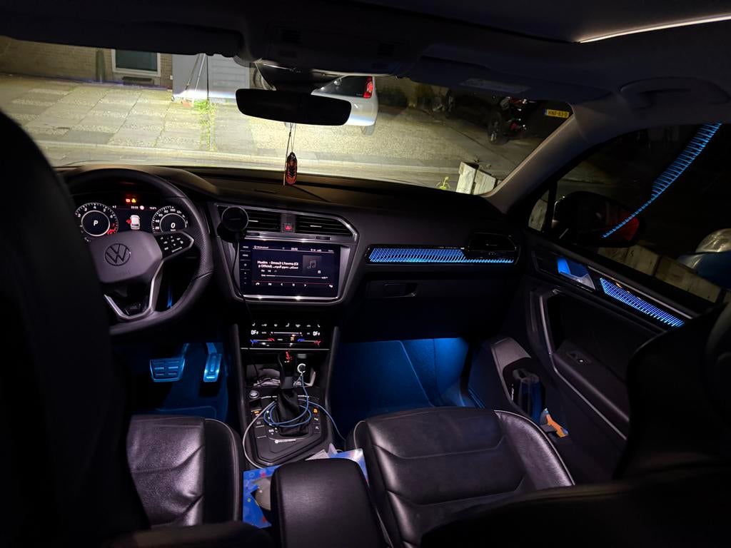 Volkswagen r line tiguan 1.4 TSI. ALL SPACE, Auto's, Zwart, Leder, Tiguan, Te koop