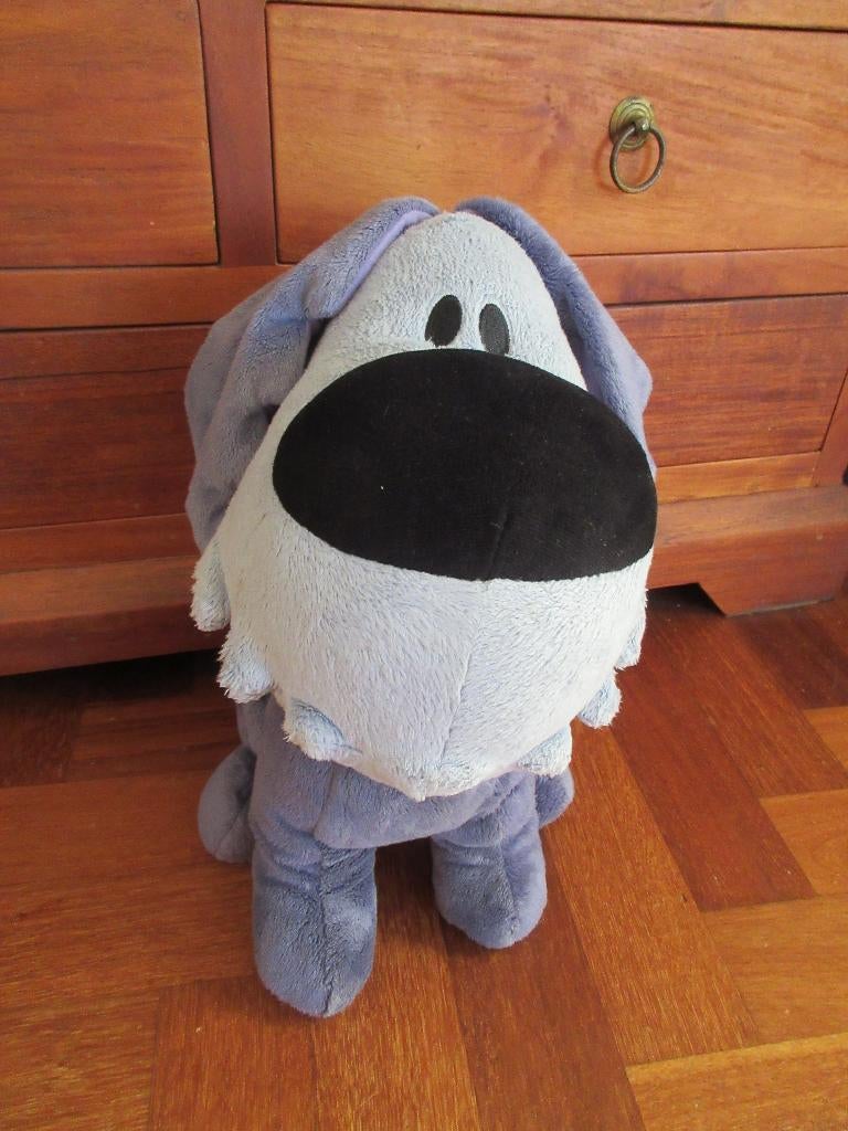 Grote knuffel Woezel 40 cm, Gebruikt, Grijs, Middelgroot (20 tot 80 cm), Hond