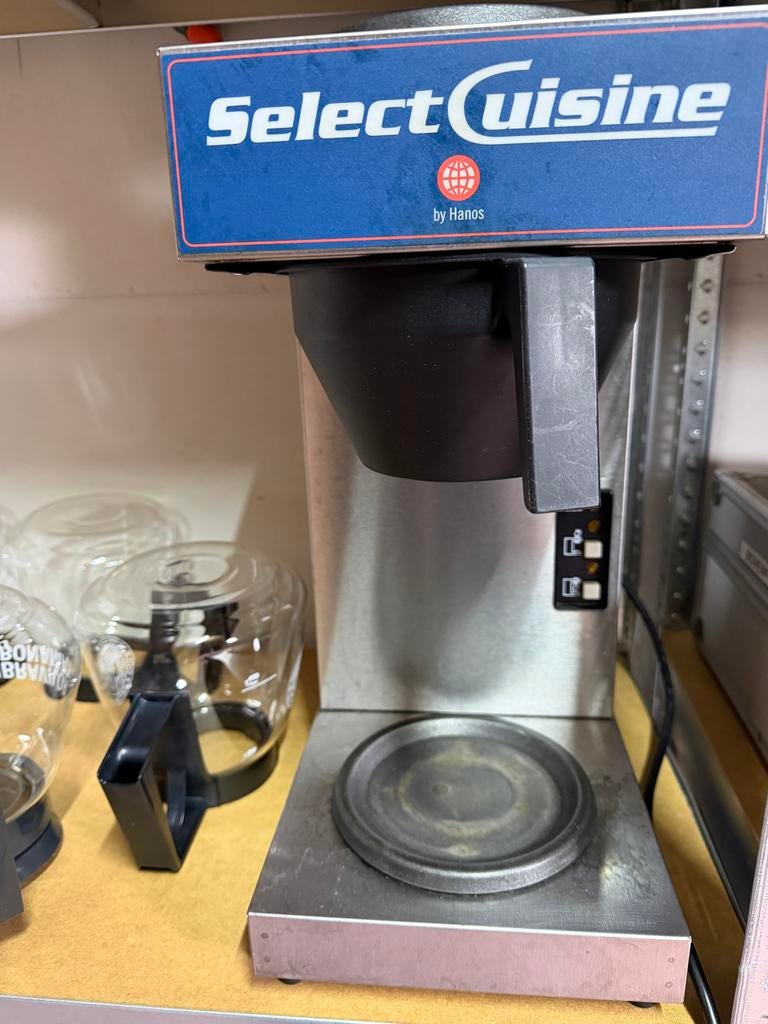 Select Cuisine Koffiemachine met 4 glazen kannen, Gebruikt, 10 kopjes of meer, Koffiemachine, Gemalen koffie