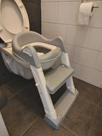 Wc verkleiner met trappetje inklapbare grijs wit ALS NIEUW, Kinderen en Baby's, Ophalen of Verzenden, Zo goed als nieuw, Overige typen
