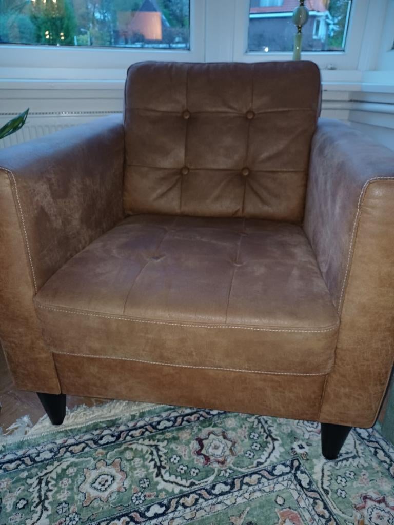 2 Fauteuils samen voor €50,00, Huis en Inrichting, Ophalen, Gebruikt, Minder dan 75 cm, 50 tot 75 cm