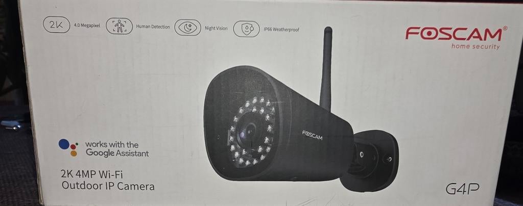 Foscam G4P 2K 4MP Wi-Fi Outdoor IP Camera - ongebruikt, Ophalen of Verzenden, Nieuw