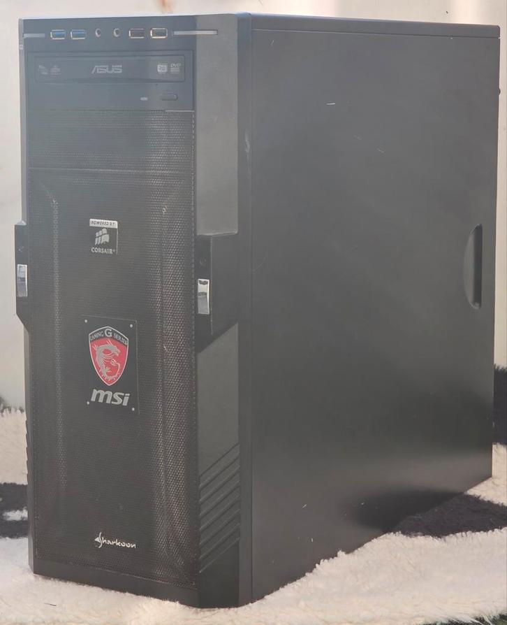 Gaming MSI, Computers en Software, Desktop Pc's, Zo goed als nieuw, 3 tot 4 Ghz, HDD, SSD, 8 GB, Met videokaart, Gaming, Ophalen of Verzenden