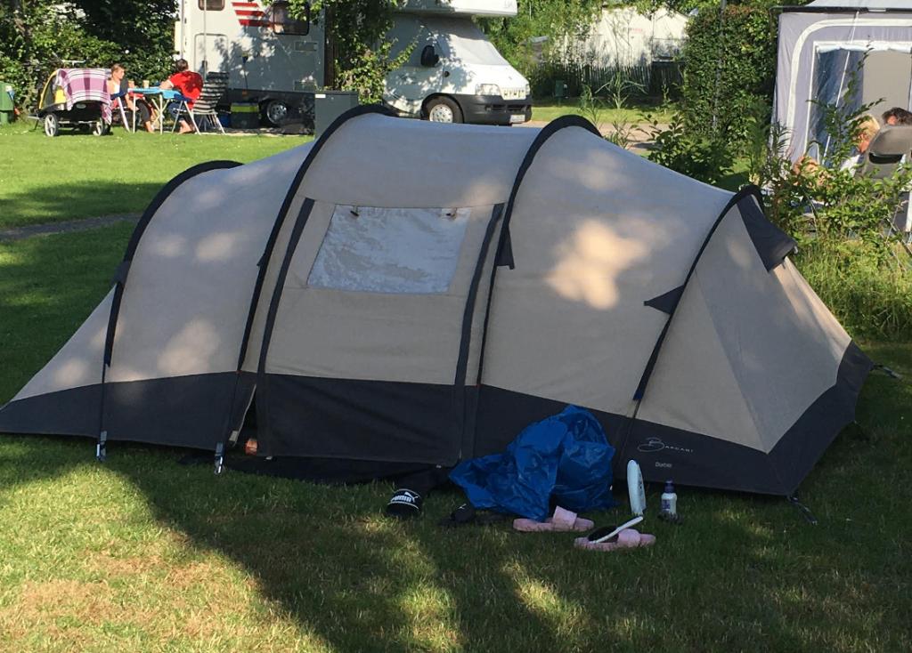 Bardani Diablo - 2-persoons vis-à-vis tunneltent, Caravans en Kamperen, Tenten, Ophalen, Gebruikt, Tot en met 2