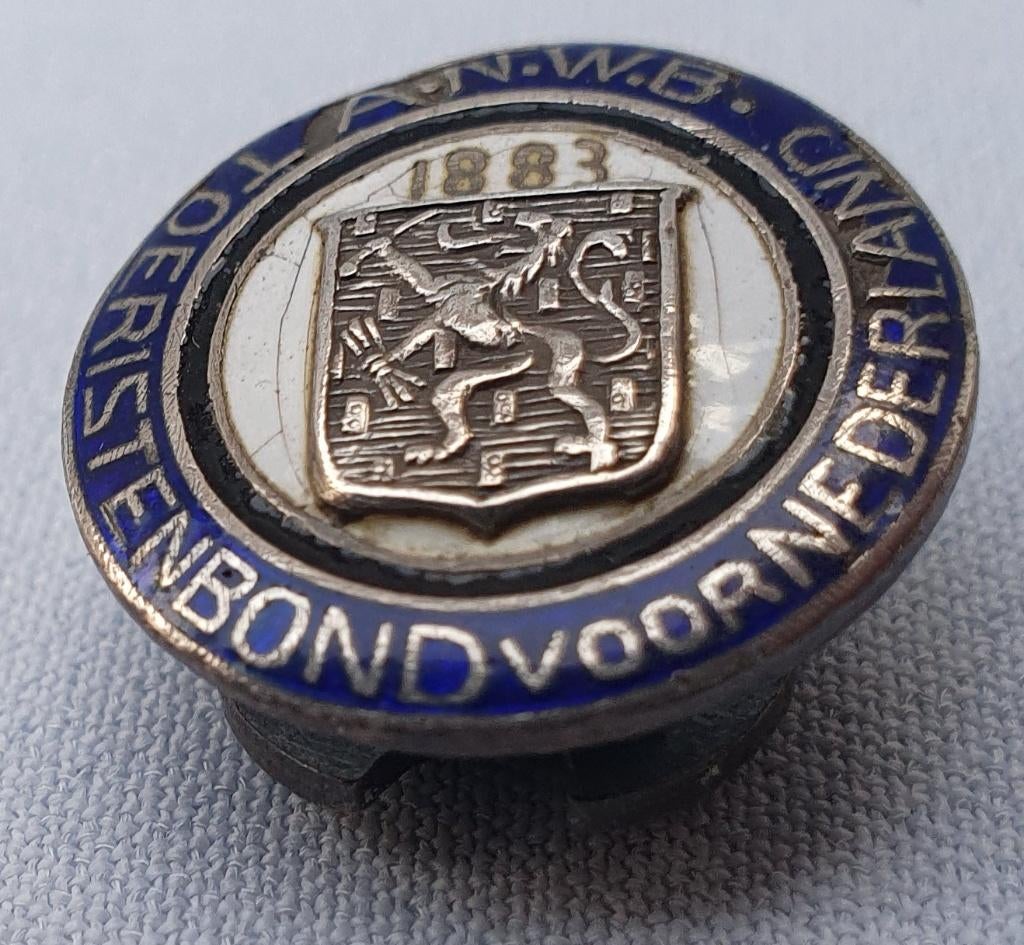 ANWB reversspeld - 1883, Verzenden, Zo goed als nieuw, Transport, Speldje of Pin