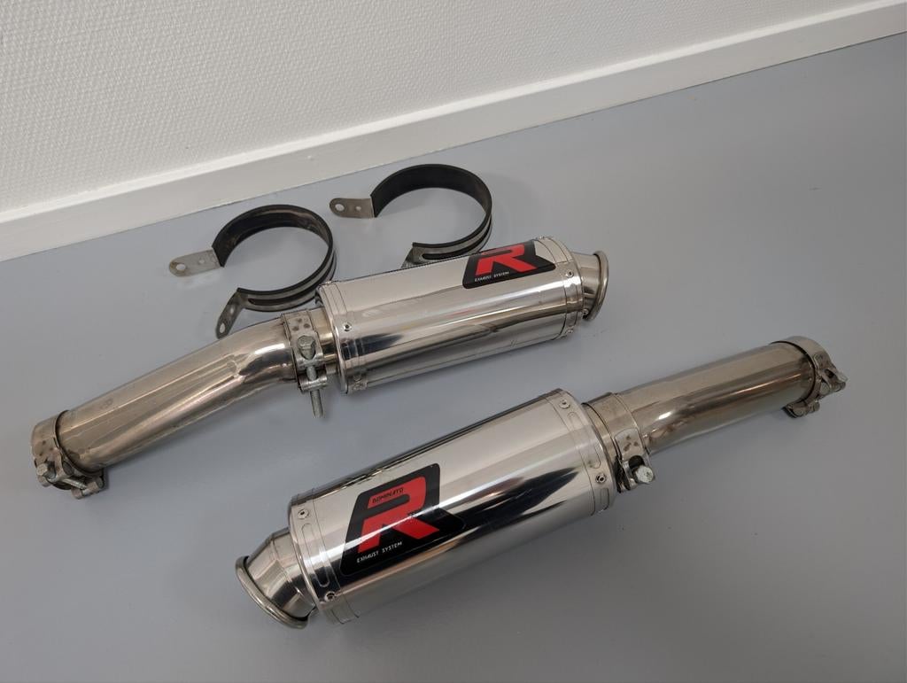 Dominator Uitlaat Aprilia RSV 1000 R ('04-'09) sportuitlaat, Gebruikt, Onbekend, Ophalen of Verzenden, Onbekend