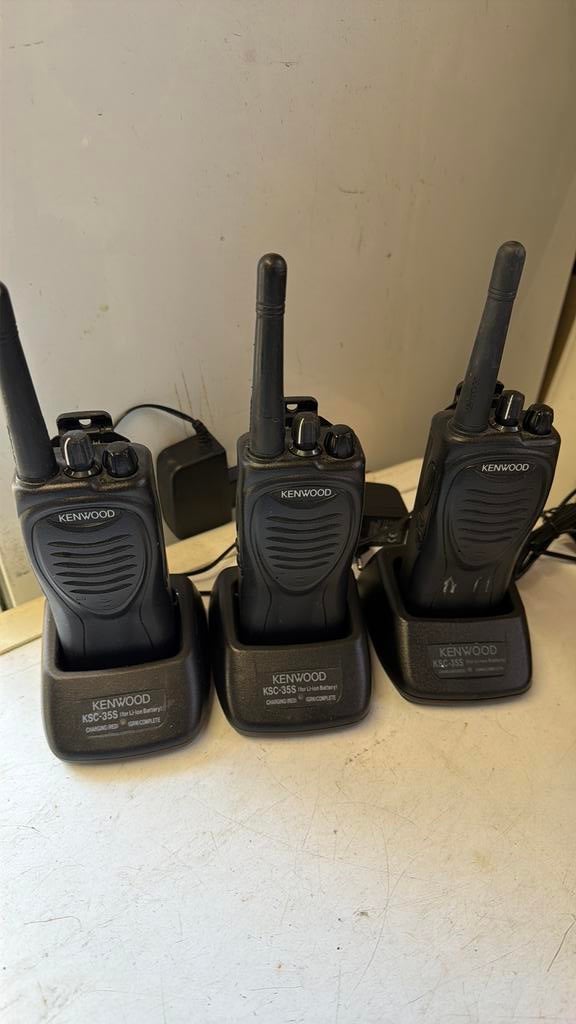 Set ven 3 kenwood portofoons, Ophalen of Verzenden, Zo goed als nieuw, Portofoon of Walkie-talkie