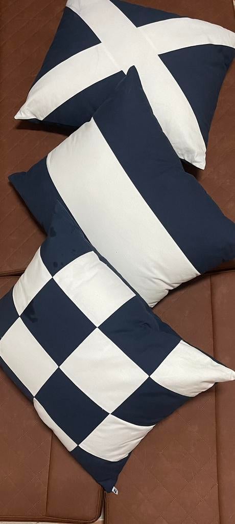 3 Prachtige navy boot kussens, Ophalen of Verzenden, Interieur en Kussens