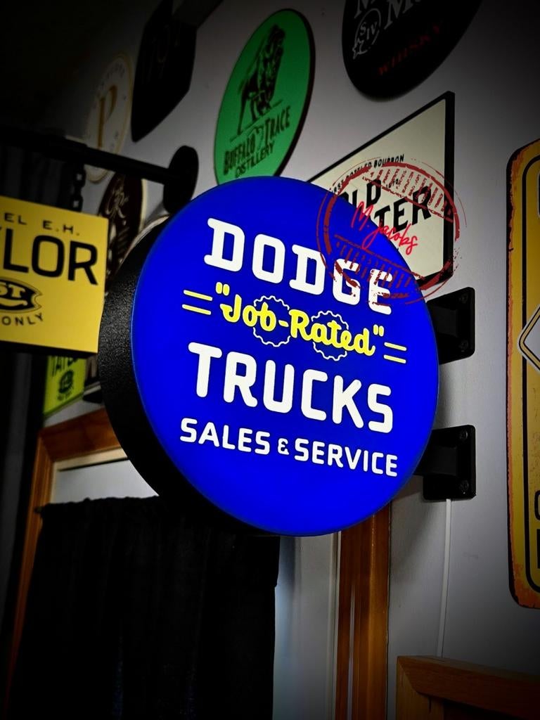 Dodge "Job-Rated" Trucks LED reclamebak, Verzamelen, Ophalen of Verzenden, Nieuw, Lichtbak of (neon) lamp