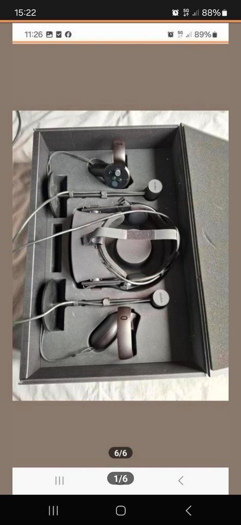Oculus Rift VR virtual reality bril headset, Spelcomputers en Games, Virtual Reality, Zo goed als nieuw, VR-bril, Ophalen of Verzenden