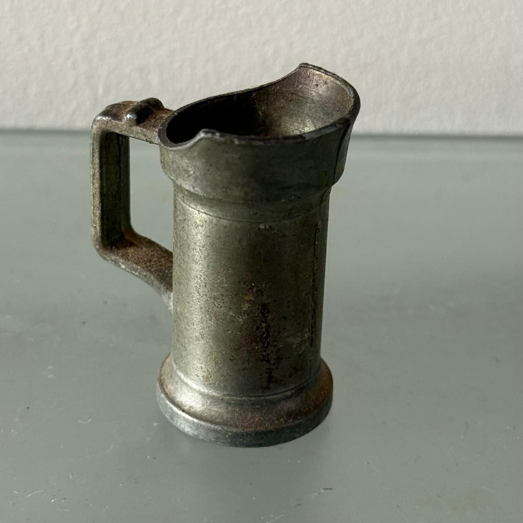 Miniatuur Tinnen Kan – OTW Made in England, Ophalen of Verzenden, Gebruikt, Gebruiksvoorwerp