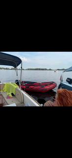Quiksilver rubberboot 3,8m met 8.0 pk Mercury motor, Ophalen, Quicksilver, Gebruikt, Benzine