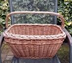 Grote rieten fietsmand met handvat, Ophalen of Verzenden, Gebruikt, Fietsmand, Onbekend