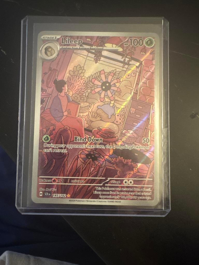 Lileep SCR Pokemon kaart - Pack Fresh, Ophalen of Verzenden, Zo goed als nieuw, Losse kaart, Foil