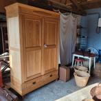 Antieke, vintage, brocante oude demontabele kast kledingkast, Ophalen