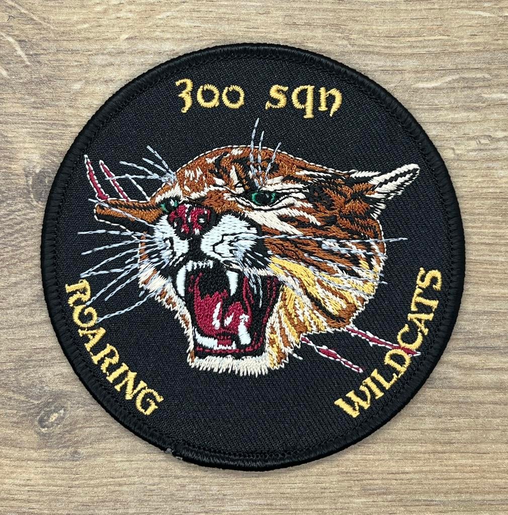 Te koop Patch Roaring Wildcats RNLAF 300 SQN Black, Verzenden, Zo goed als nieuw
