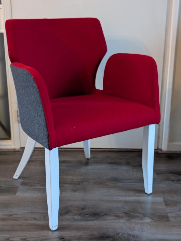Kwalitatief goede stoffen fauteuil, Huis en Inrichting, Fauteuils, Ophalen, Minder dan 75 cm, Zo goed als nieuw, Stof