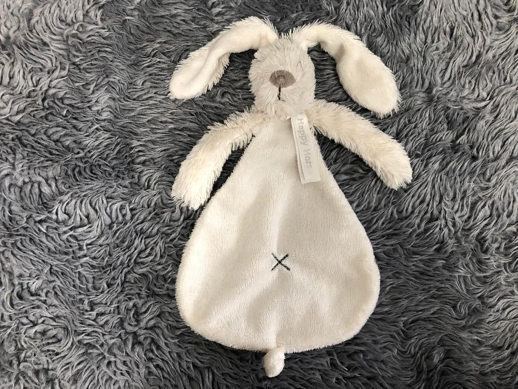 4x Wit velours harig konijn haas doekje Richie v Happy Horse, Happy Horse, Konijn, Ophalen of Verzenden, Zo goed als nieuw