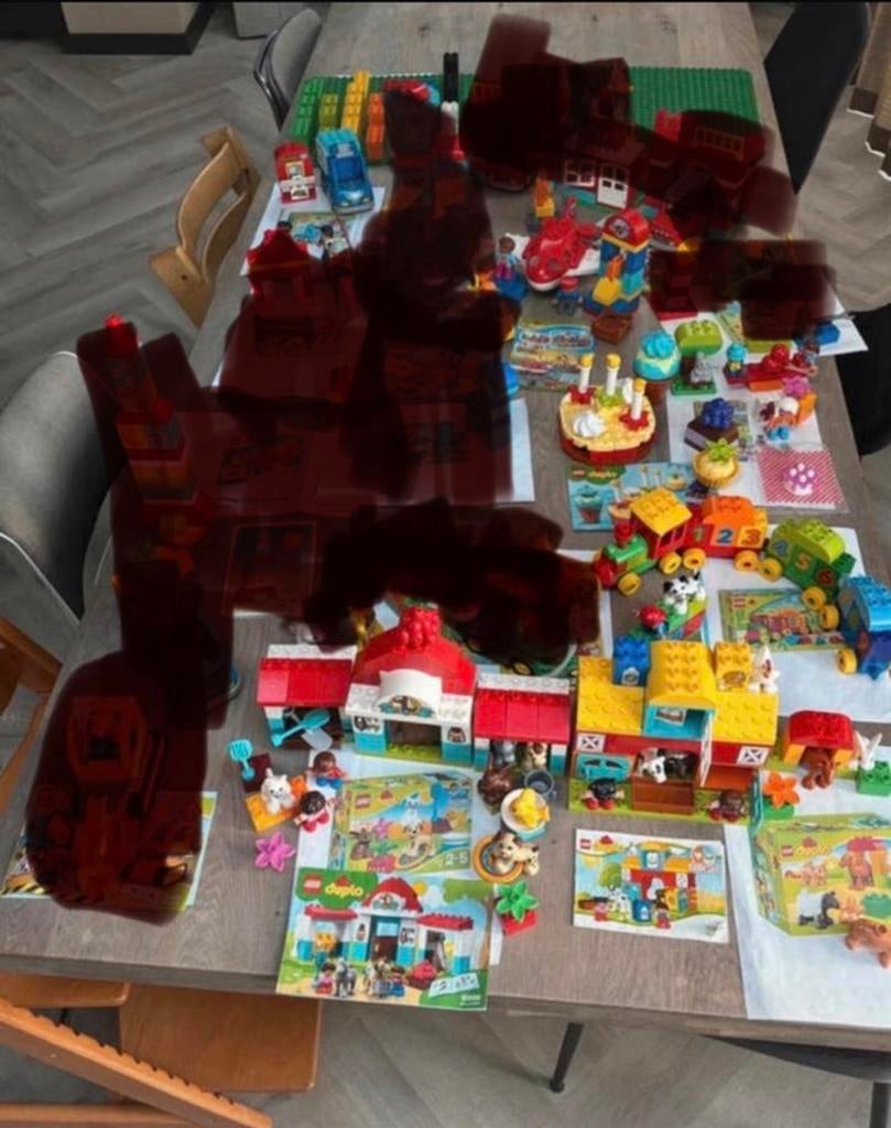 Lego Duplo diverse sets, bouwblokken en grondplaten, Ophalen of Verzenden, Gebruikt, Meerdere sets, Duplo