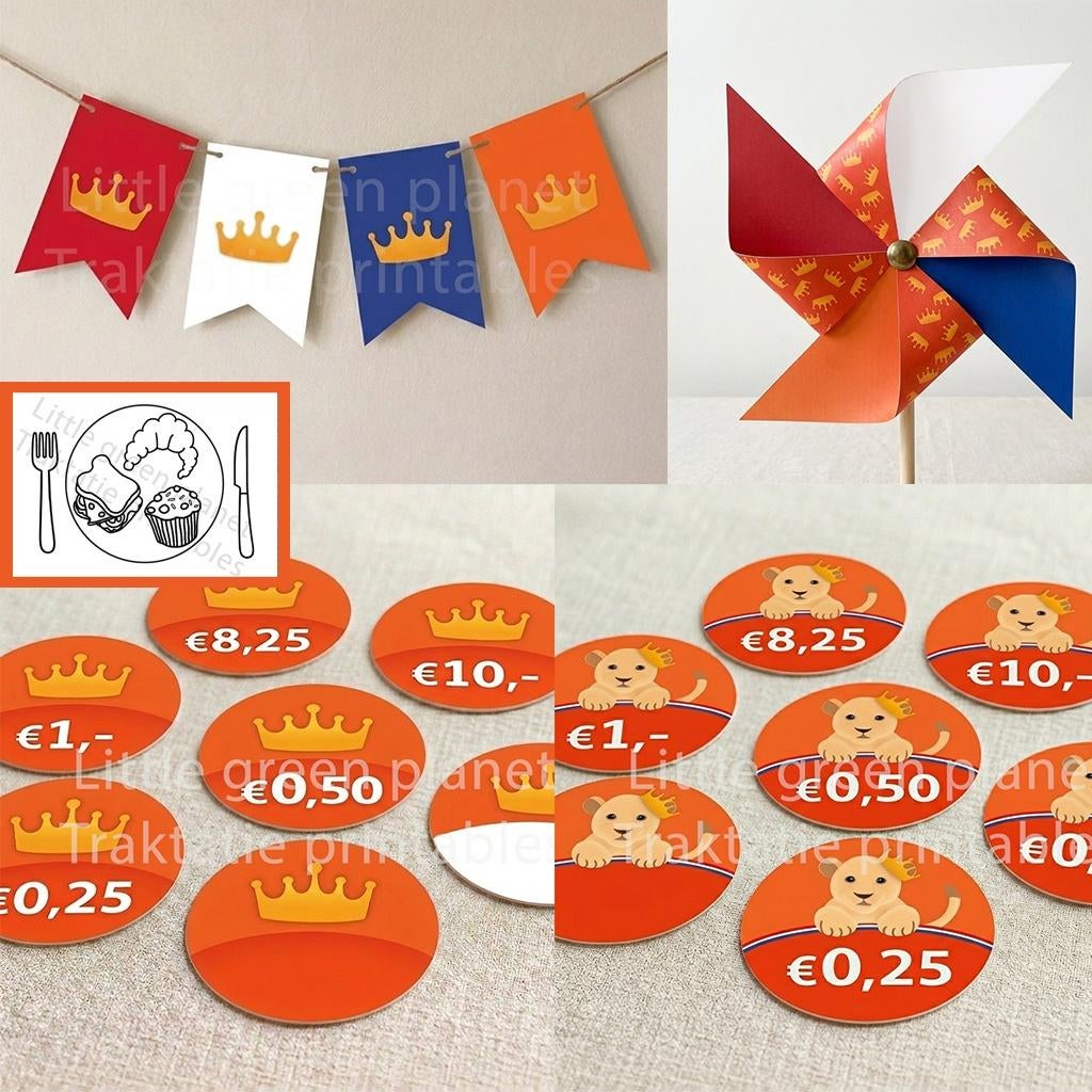 Koningsdag printable bundel, Kinderen en Baby's, Verzenden, Nieuw
