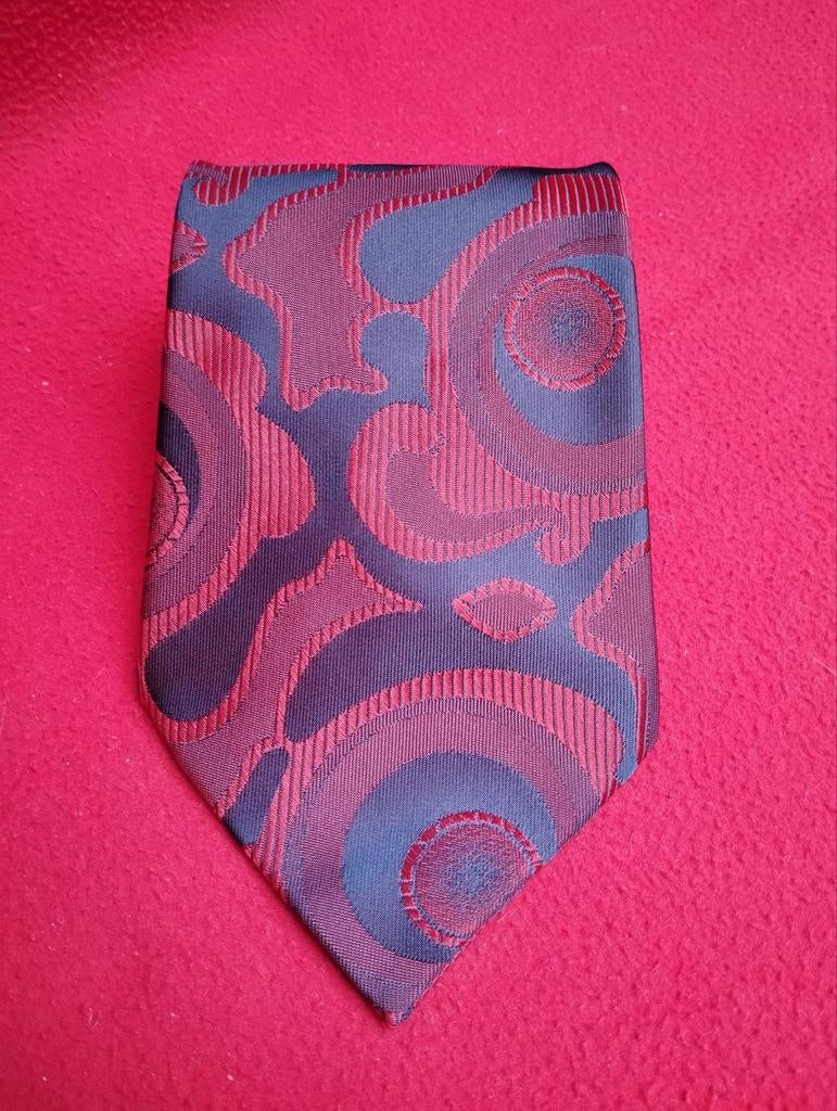 vintage Commodore TREVIRA stropdas uit de jaren 70, Kleding | Heren, Ophalen of Verzenden, Zo goed als nieuw, Rood