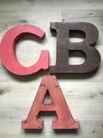 Vintage metalen letters, Ophalen of Verzenden, Gebruikt