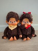 2 originele Monchhichi aapjes - Vintage knuffels, Gebruikt, Overige merken, Overige karakters, Ophalen of Verzenden