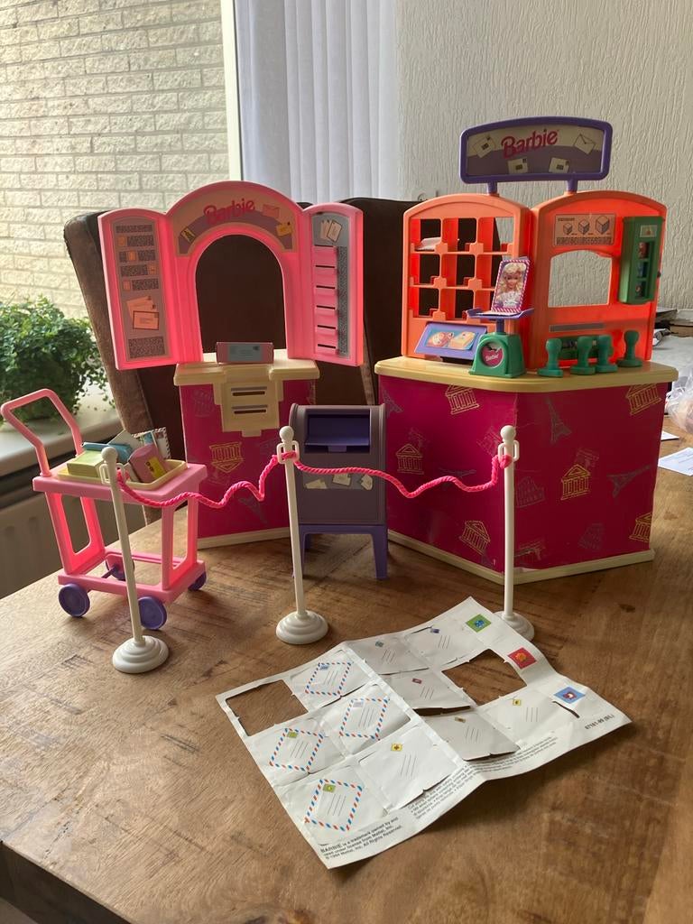 Barbie Postkantoor Speelset - Compleet met Accessoires, Ophalen of Verzenden, Gebruikt, Barbie