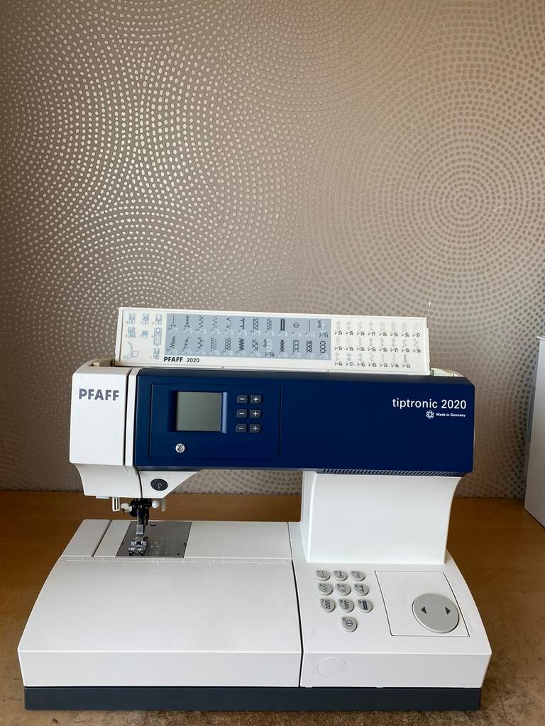 NAAIMACHINE PFAFF TIPTRONIC 2020 MET IDT DUBBEL TRANSPORT, Hobby en Vrije tijd, Naaimachines en Toebehoren, Ophalen of Verzenden