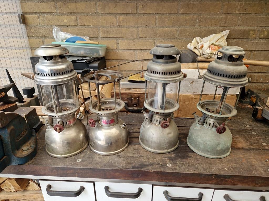 4 stuk Standard Momento lampen., Antiek en Kunst, Antiek | Lampen, Ophalen of Verzenden