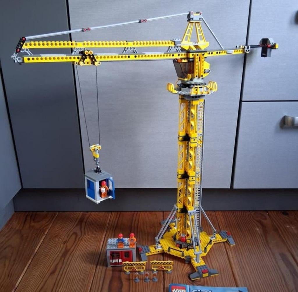 Lego city grote hijskraan 7905 complete set met boekjes, Kinderen en Baby's, Speelgoed | Duplo en Lego, Ophalen of Verzenden