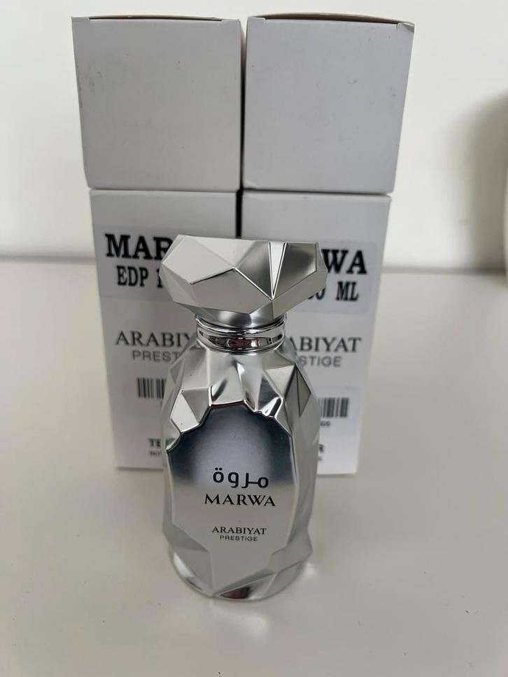 Arabiyat Prestige - Marwa 100ml Eau de Parfum (TESTER), Sieraden, Tassen en Uiterlijk, Uiterlijk | Parfum, Nieuw, Ophalen of Verzenden