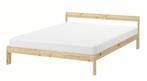 Ikea bedframe NEIDEN, pine, 140x200 cm, Overige kleuren, Tweepersoons, Zo goed als nieuw, 200 cm