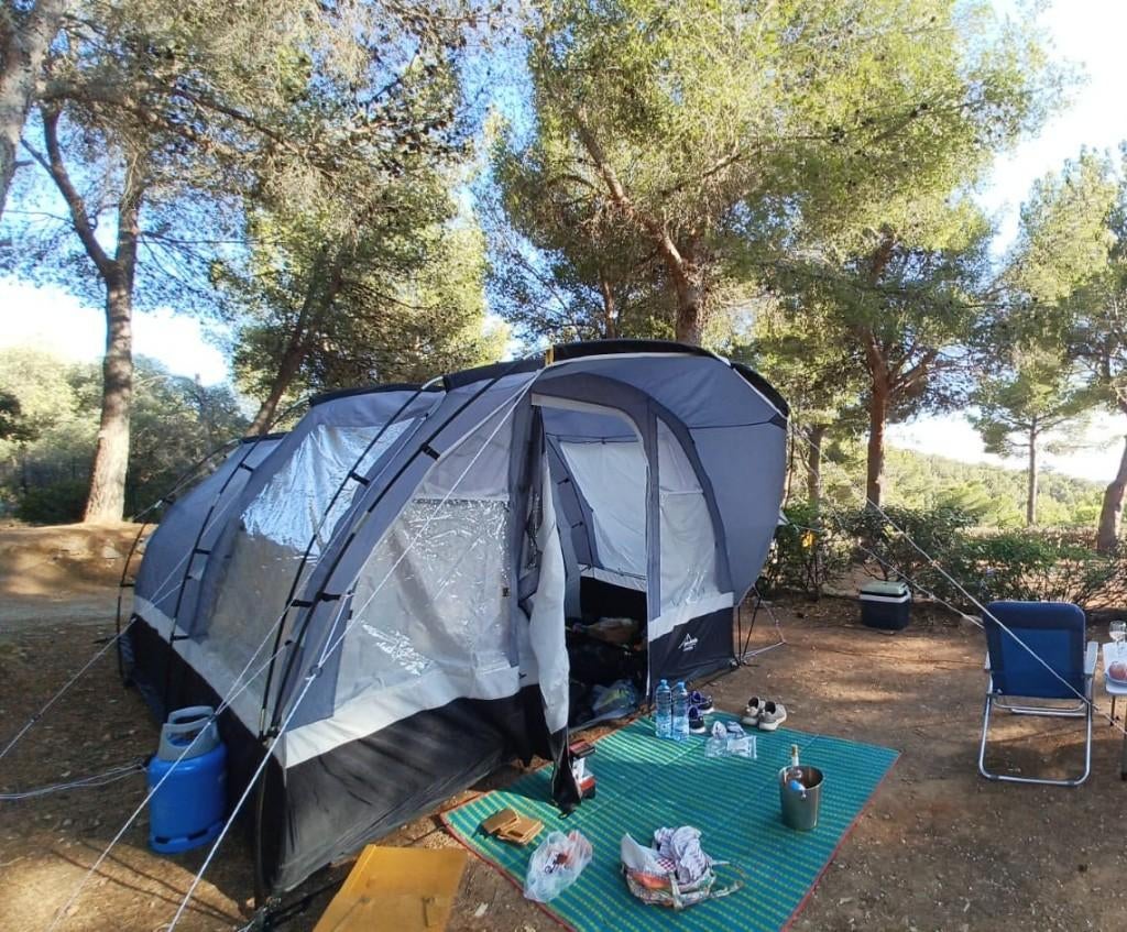 Tent Obelink 4-persoons, Caravans en Kamperen, Tenten, Ophalen, Gebruikt, Tot en met 4