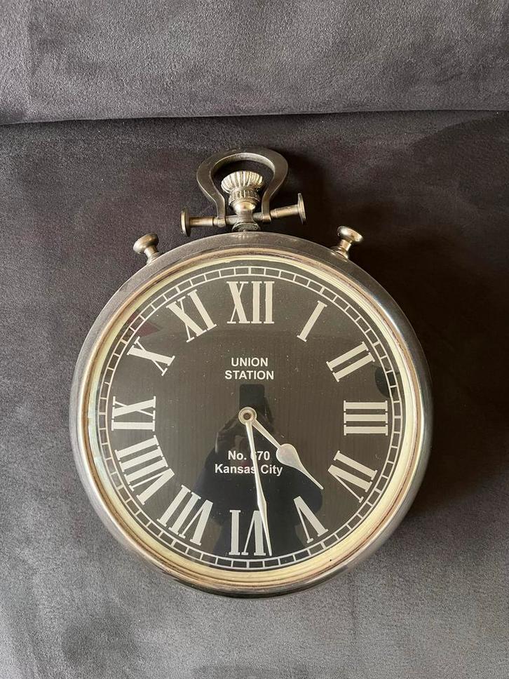 Grote wandklok, Huis en Inrichting, Woonaccessoires | Klokken, Gebruikt, Wandklok, Analoog, Ophalen