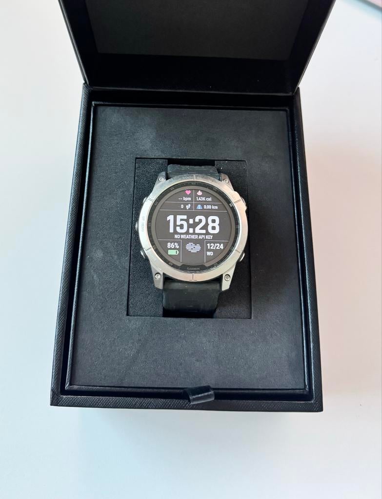 Garmin Fenix 7X Sapphire Solar - Top GPS Smartwatch, Afstand, Ophalen of Verzenden, Zo goed als nieuw, Waterdicht