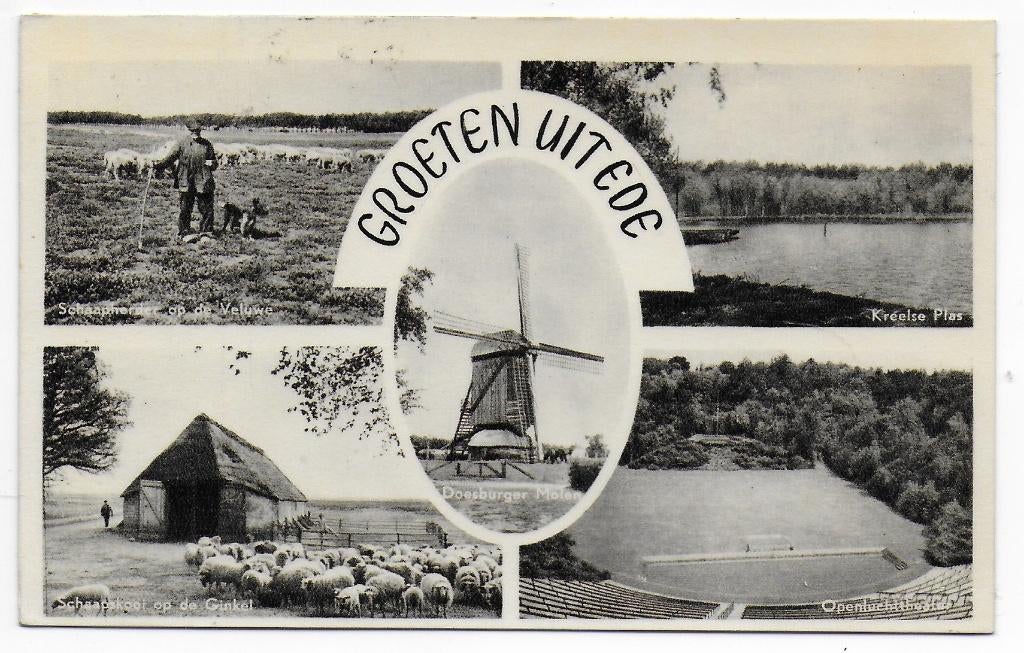 Ede Gelopen Ansichtkaart ( B7237), Verzamelen, Ansichtkaarten | Nederland, Ophalen of Verzenden, 1960 tot 1980, Gelopen, Gelderland