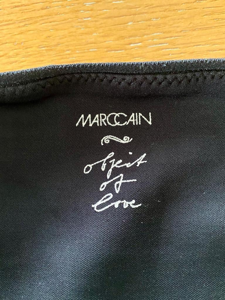 H604 MarcCain mt S=36 kort jurkje jurk lang top Marc Cain, Beige, Ophalen of Verzenden, Zo goed als nieuw, Maat 36 (S)