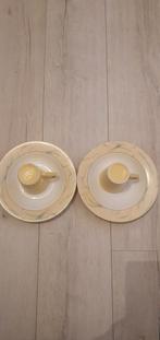 Gele Just Mugs mokken en Arcoroc France borden set, Huis en Inrichting, Keuken | Servies, Ophalen of Verzenden, Overige stijlen