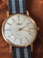Vintage Polshorloge - Goudkleurig met Nato Bandje, Overige merken, Overige materialen, Gebruikt, Polshorloge