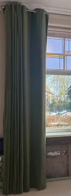 Velours gordijnen, Ophalen of Verzenden, Gebruikt, Groen, 200 cm of meer